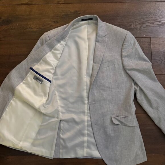 Kenneth Cole Mens Micro-Grid  Blazer Jacket - Picture 3 of 5